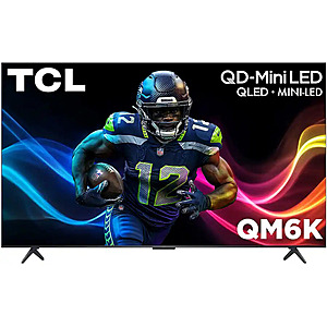65" TCL QM6K QD-Mini 4K Ultra HD Google Smart TV (2025) $530 + Free S&H