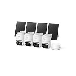 Prime Members: eufy Security eufyCam C37 2K Outdoor Wireless Solar Security Camera: 4-Cam w/ HomeBase Mini $250 & More + FS