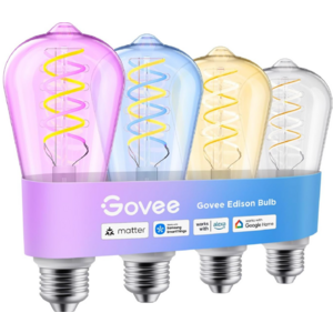 Prime Members: 4-Pack Govee Smart Edison LED Filament Bulbs $49 + Free Shipping