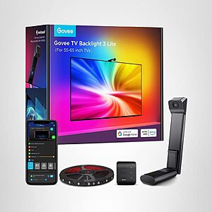 Prime Members: Govee TV Backlight 3 Lite with Fish-Eye Correction Function Sync to 55-65 Inch TVs $59 + Free Shipping