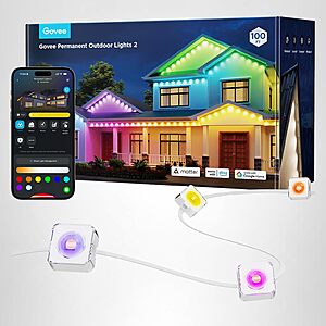 Prime Members: 100ft Govee RGBIC Permanent Outdoor Lights 2 $200 + Free Shipping