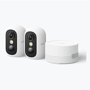 eufyCam C35 2-Cam Security Camera Kit w/ HomeBase Mini Local Storage $123 + Free Shipping