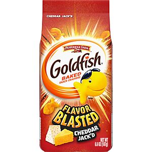 6.6-Oz Goldfish Flavor Blasted Cheddar Jack'd Crackers $1.90 & More w/ S&S