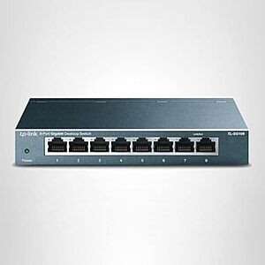 8-Port TP-Link Gigabit Unmanaged Ethernet Network Switch + 10% Back w/ Prime Card $15.20