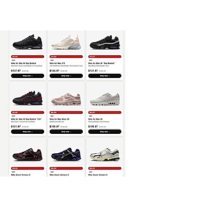 Nike Air Max 270  and many more 50% or more $99