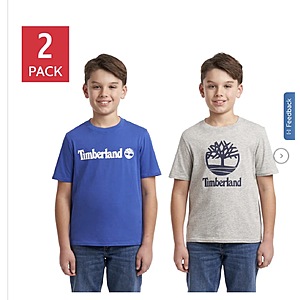 Costco Members: 2-Pk Timberland Youth Tees (S or M): 10 for $90, 5 for $50 or $14 Each + Free S&H