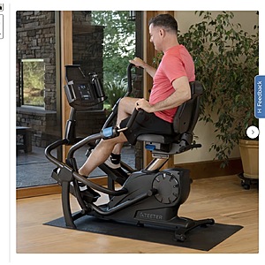 Teeter FreeStep LT7 Recumbent Cross Trainer with Heavy Duty Mat + Heart Rate Monitor $1199.99 Free shipping Costco.com