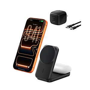 Prime Members: Belkin UltraCharge 2-in-1 Foldable Magnetic 25W Charger $45 + Free S&H