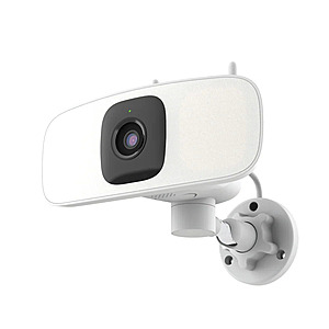 Lorex - Connect 2K Floodlight Wi-Fi Security Camera White $79.99 Bestbuy.com