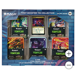 Costco Members - Magic: the Gathering - Teenage Mutant Ninja Turtles - Universes Beyond 5 Tin Booster Collection - $69.99 + free shipping