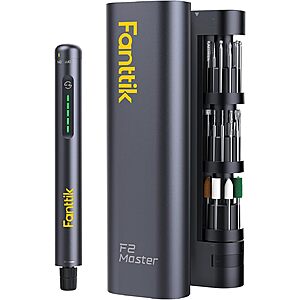 5-Speed Fanttik F2 Master Mini Cordless Rotary Tool Kit w/ 35 Accessories & USB-C $54 + Free S&H