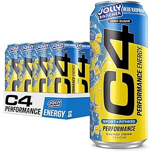 [SnS, AC] $15.39* | 12-Pack 16-Ounce C4 Performance Energy Drink (Jolly Rancher Blue Raspberry) at Amazon