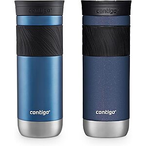 Prime Members: 2-Pack 20-Oz Contigo SNAPSEAL Insulated Stainless Steel Travel Mug (Blue Corn & Midnight Berry) $24.49 + Free S/H