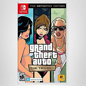 Grand Theft Auto: Trilogy - The Definitive Edition (Nintendo Switch) - $19.99 @ GameStop