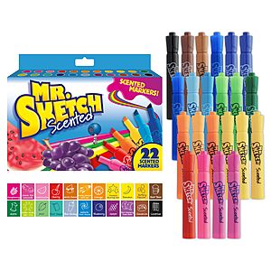 22-Count Mr. Sketch Chiseled Tip Scented Markers $9.97 w/ S&S + Free Shipping w/ Prime or on $35+