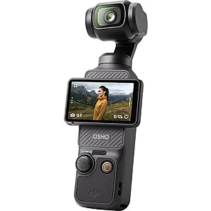 DJI Osmo Pocket 3 3-Axis Stabilized 4K Handheld Camera with Rotatable Touchscreen (Gray) $419 + Free S/H