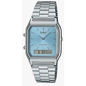 Casio Vintage AQ-230A-2A1 Analog-Digital Watch Blue Dial