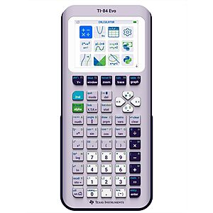 Texas Instruments TI-84 Evo Graphing Calculator (Lavender or White) $104.99 + Free Shipping