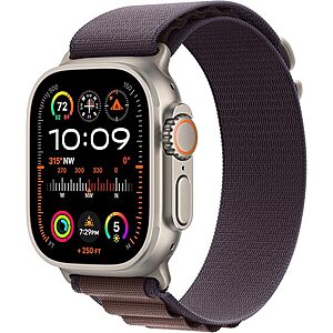 Prime Members: Apple Watch Ultra 2 49mm GPS + Cellular Smartwatch w/ Rugged Titanium Case $499 + Free S&H
