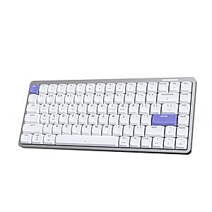 EPOMAKER Luma84 Low Profile Aluminum Mechanical Keyboard, QMK/VIA Programmable, Tri-Mode Wireless $44