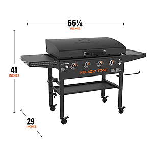 $344 FS WALMART Blackstone Original Outdoor Griddle, 4-Burner 36" Propane Flat Top Grill with Hood, Black