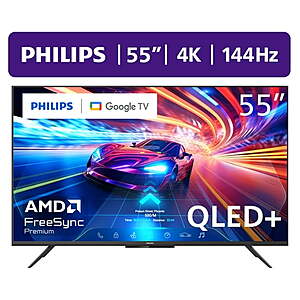 Philips 55" 4K QLED+ 144Hz Google Smart TV (55PUG7675/F7)