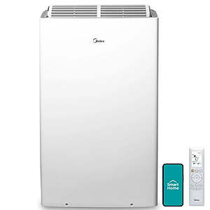 Restored Midea Duo 12,000 BTU Inverter Portable AC (Wi‑Fi, Alexa)