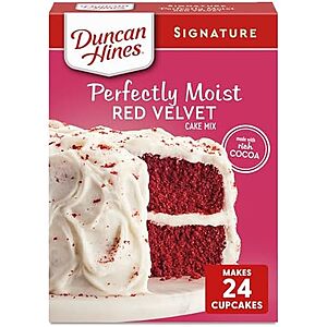 15.25-Ounce Duncan Hines Red Velvet Cake Mix $1.27 w/ S&S + Free Shipping w/ Prime or on $35+