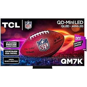 TCL 55" QM7K QD‑Mini LED 4K 144Hz Google TV (2025)