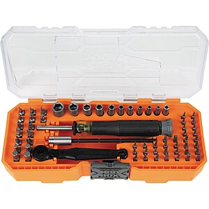 Klein Tools Precision Ratchet & Driver Set, 64-Piece (32787)