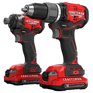 Craftsman V20 RP Brushless Drill & Impact Combo Kit (CMCK211C2)