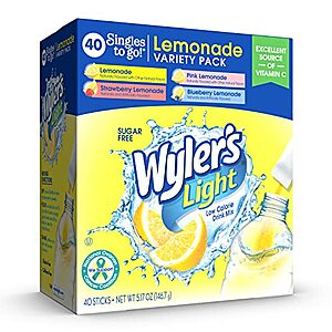 Wyler's Light Single-Serve Drink Mix Variety Pack (40 Ct)