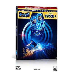 Tron Steelbook 4K Ultra HD Blu-ray + Digital