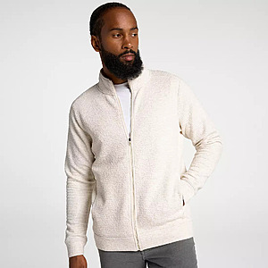 VRST Men's Recharge Lunar Full-Zip Jacket – Light Sand Heather