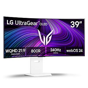 LG UltraGear 39" Curved OLED Gaming Monitor 240Hz (39GX90SA-W)