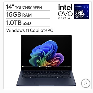 HP OmniBook X 14 OLED Touch Laptop (Core Ultra 7, 16GB, 1TB)
