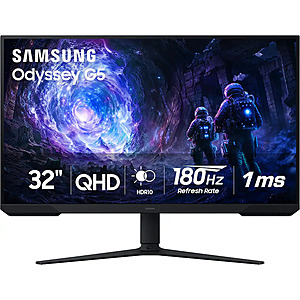 32" Samsung Odyssey G51F QHD 180Hz VA 1ms AMD FreeSync Gaming Monitor with HDR10 - $179.99 @ Best Buy