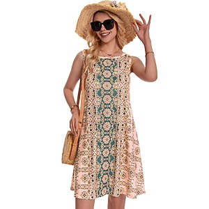 elescat Women's Boho Sleeveless Summer Dress $9.49 + FS w/ Prime or orders $35+