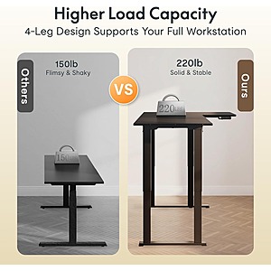 FLEXISPOT 71" x 43" Reversible L-Shaped Corner Adjustable Electric Standing Desk w/ 220lb Capacity (Black or White) $308 + Free Shipping