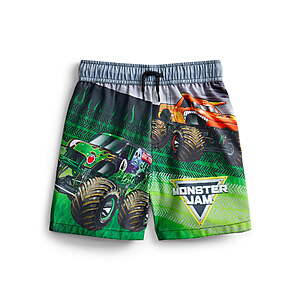 Character Toddler Boy Swim Trunks, Size 12M-5T $5