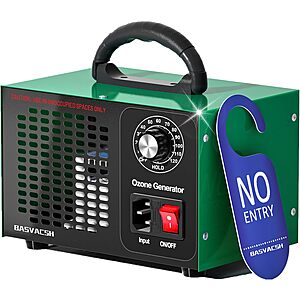 (prime) basvacsh 45,000mg/h Ozone Generator & Air Ionizer $18 + Free S/H