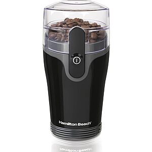 [Prime] Hamilton Beach Fresh Grind Electric Coffee Grinder w/ Stainless Steel Blades & Removable Chamber (Black) $14.95 + Free Shipping