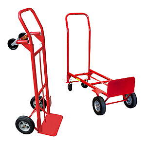 Milwaukee 600-lb Capacity 2-in-1 Convertible Hand Truck w/ Steel Frame & 4 Wheels $64.88 + Free Shipping