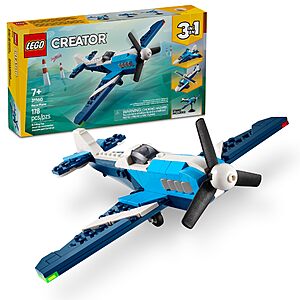 178-Piece LEGO Creator 3-in-1 Aircraft Race Plane Building Kit $10.50