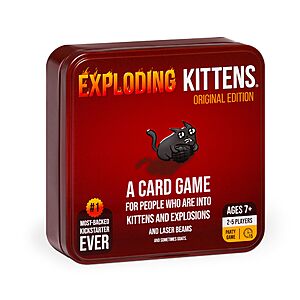 Exploding Kittens Original Edition Game in Collectible Tin $10