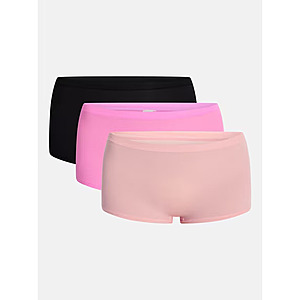 3-Pack No Boundaries Women's 95% Cotton Fit Stretch Boyshort Panties (Various) $3.05 + Free S&H w/ Walmart+ or on $35+ or Free Store Pickup at Walmart