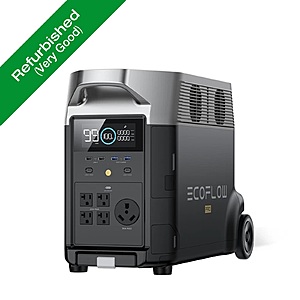 Refurbished: EcoFlow DELTA Pro 3600Wh Portable Power Station Generator $767.20