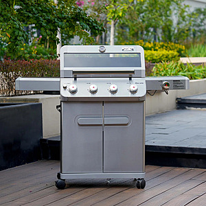 Monument Grills 4+1 Burner Gas Grill + Free Smoker Box $339 + Free shipping
