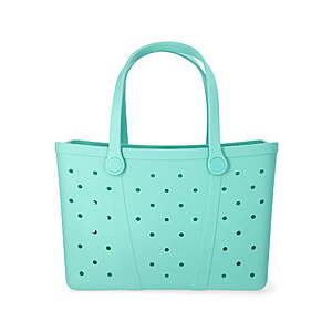 Time and Tru Women's Waterproof EVA Beach Tote Bag $14.91