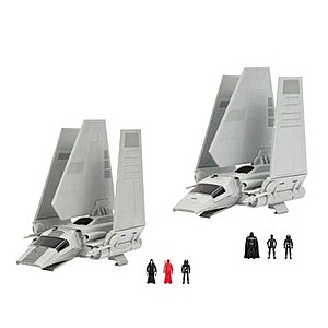$19.37 - Star Wars™ Micro Galaxy Squadron Imperial Shuttle Battle Pack - Deluxe Set with Two Vehicles and Six 1-Inch Micro Figure Accessories